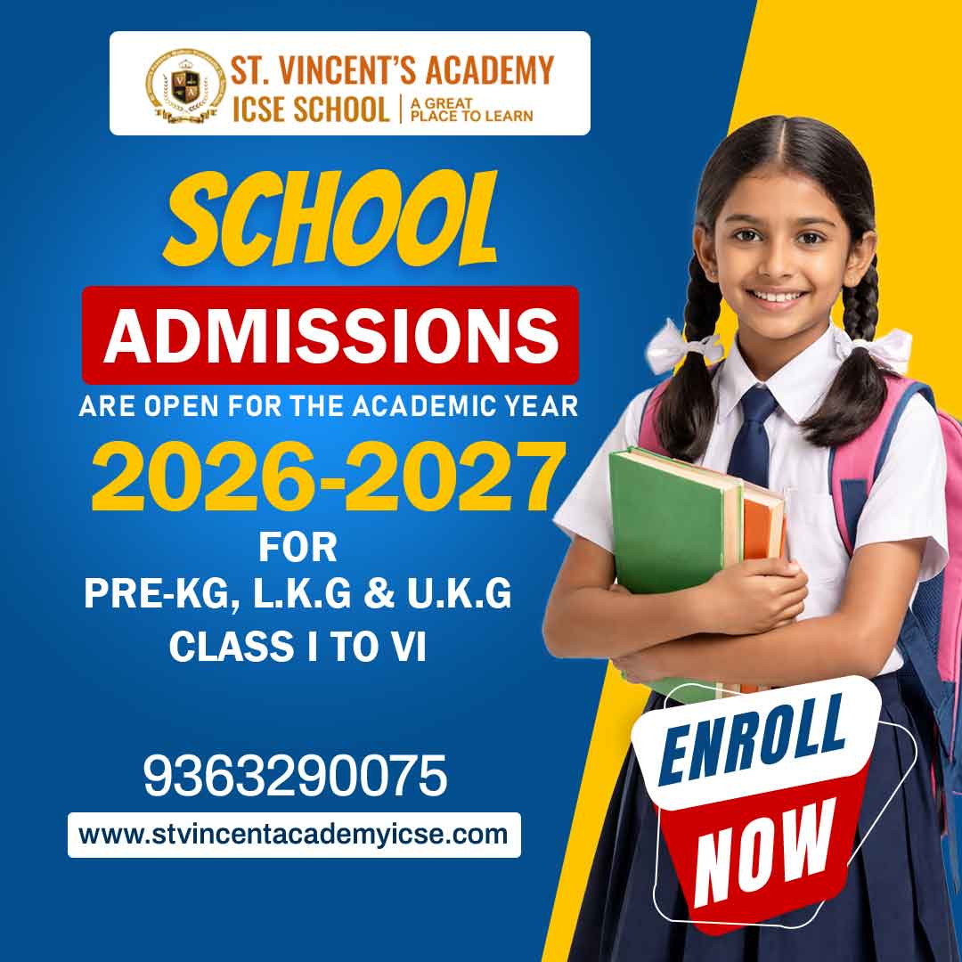 St Vincent Academy ICSE - Admission Open for 2026-2027